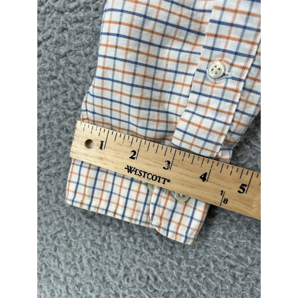 Polo Ralph‎ Lauren Shirt Mens 16.5 Classic Fit Tattersall Check Flesh Pony